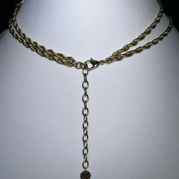 Talbots Double Chain With Faux Pearls - Picture 5 of 8